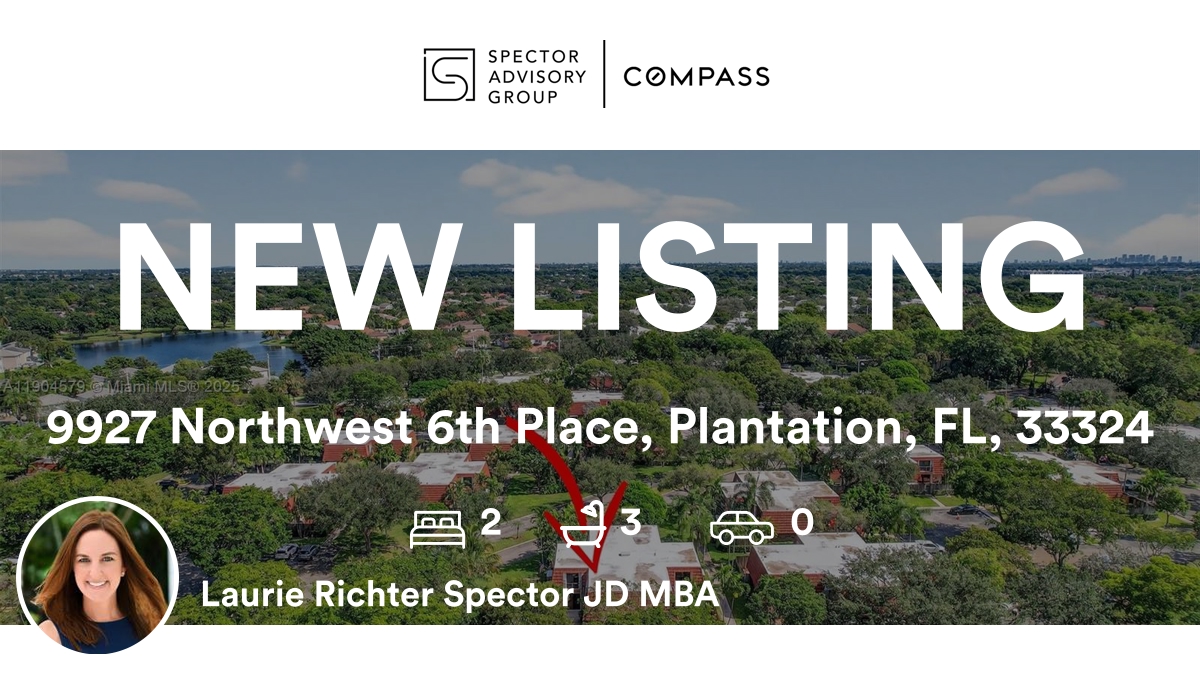 FLLProperties's tweet image. 🛌 2 🛀 3
📍 9927 Northwest 6th Place, Plantation, FL, 33324

My latest listing.
Real Estate Associate 3335583
rma.reviews/jtbdswzon2i5

...
#realestate #Compass #CompassFlorida #SpectorAdvisoryGroup