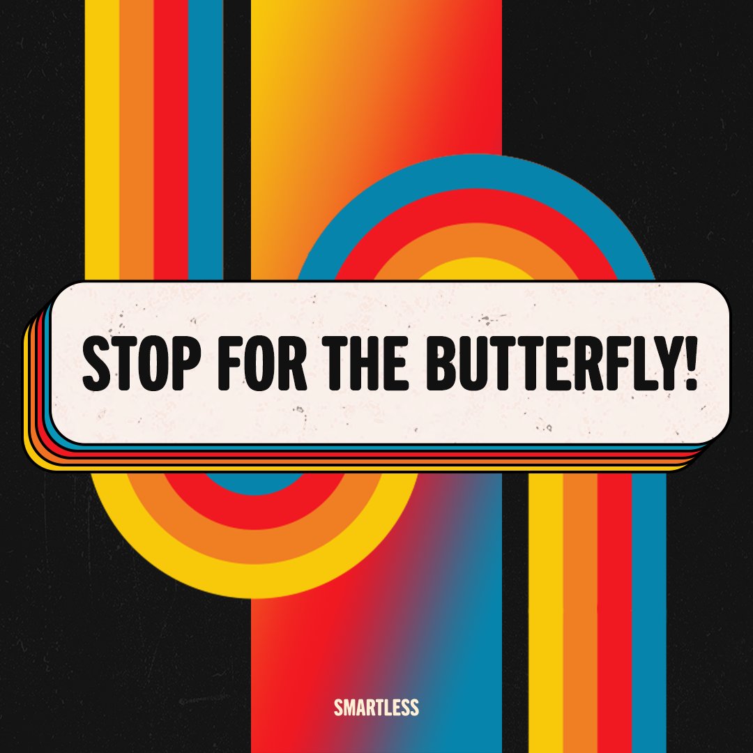 SmartLess's tweet image. .@parkerposey reminded us to appreciate the little things 🦋 Did you stop and smell the roses today?