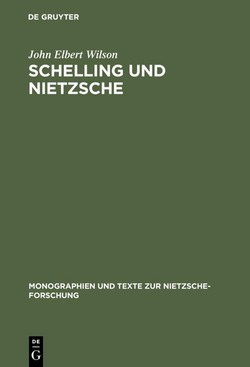 aufgehenderRest's tweet image. There have been a couple fantastic texts on the dynamic resonances between Schelling and Nietzsche&apos;s philosophy. These are just a couple that I have read. I highly recommend them to my Schellingian and Nietzschean friends. #Nietzsche #Schelling