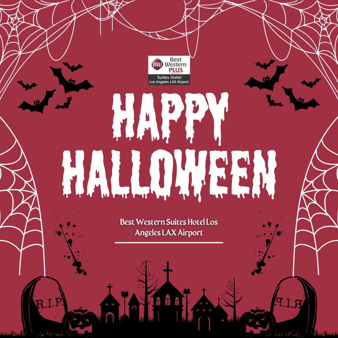 BestWesternPl11's tweet photo. Unlock the dark side of fun this Halloween! 🌕
Call Us : +1 (310) 677-7733
Visit us : https://t.co/Htwwe1ySSp
#SpookySeason #HappyHalloween #TrickOrTreat #HalloweenVibes #SpooktacularNight #California #Unitedstate https://t.co/E7pwDpQJ0b