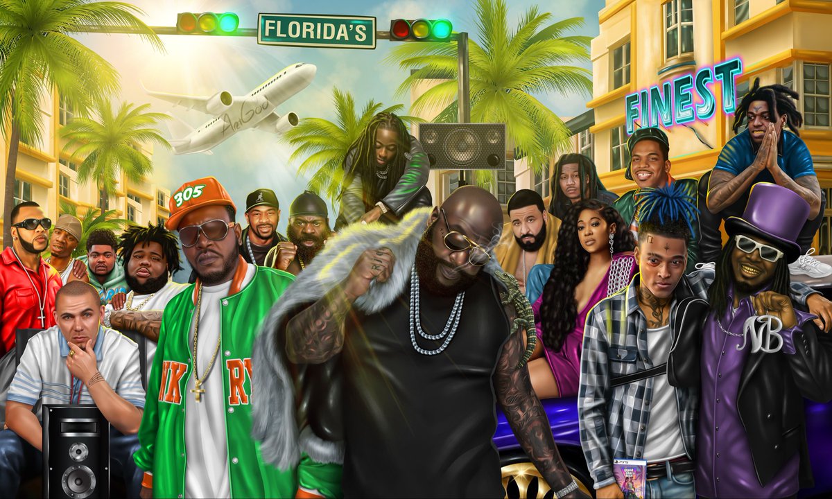 Floridas Finest
Art 🖼️ by me 
Canvas prints: darealicon.com 

#art #legends