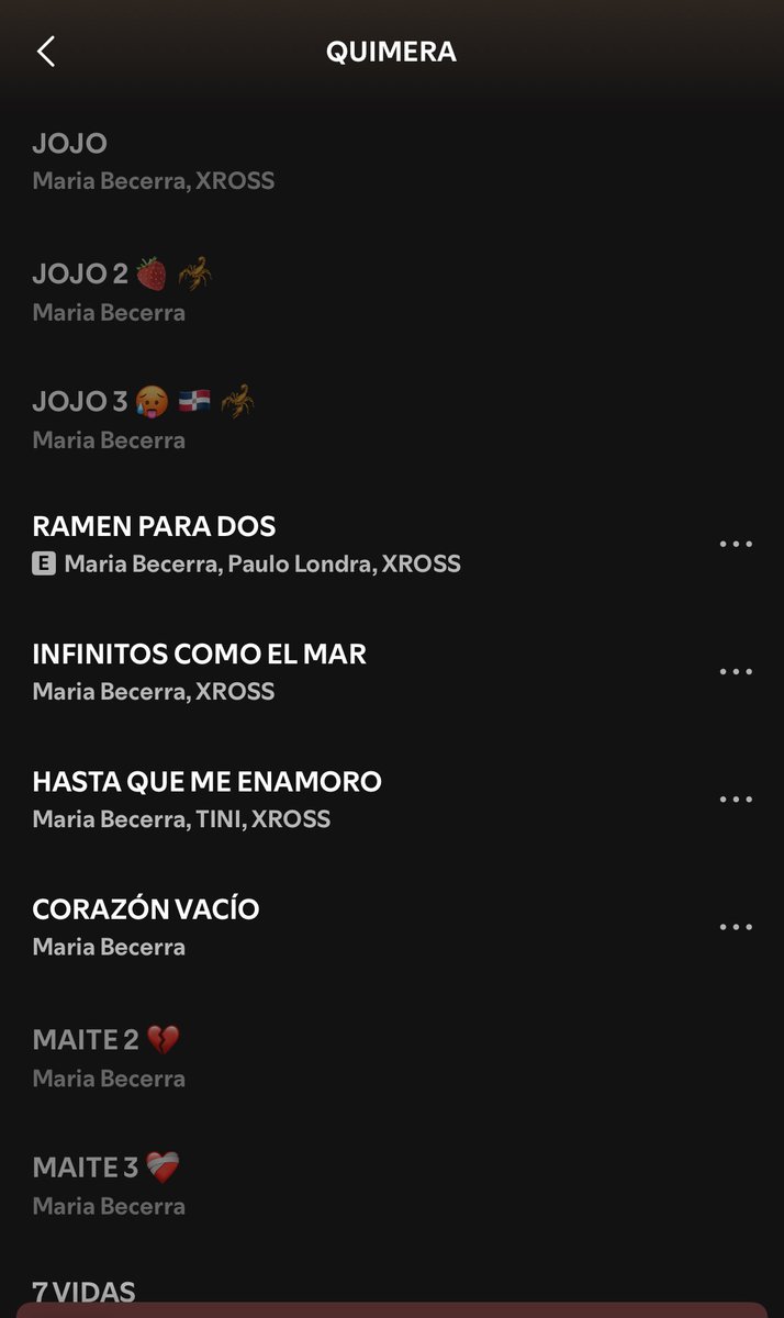 Quimera, el nuevo álbum de María Becerra que saldrá el 20/11 contará con 17 canciones. 3 encabezadas por Jojo, 3 por Shanina, 3 por Maite, 3 por Gladys (sus distintos alter egos) y 5 por MB. 🤍