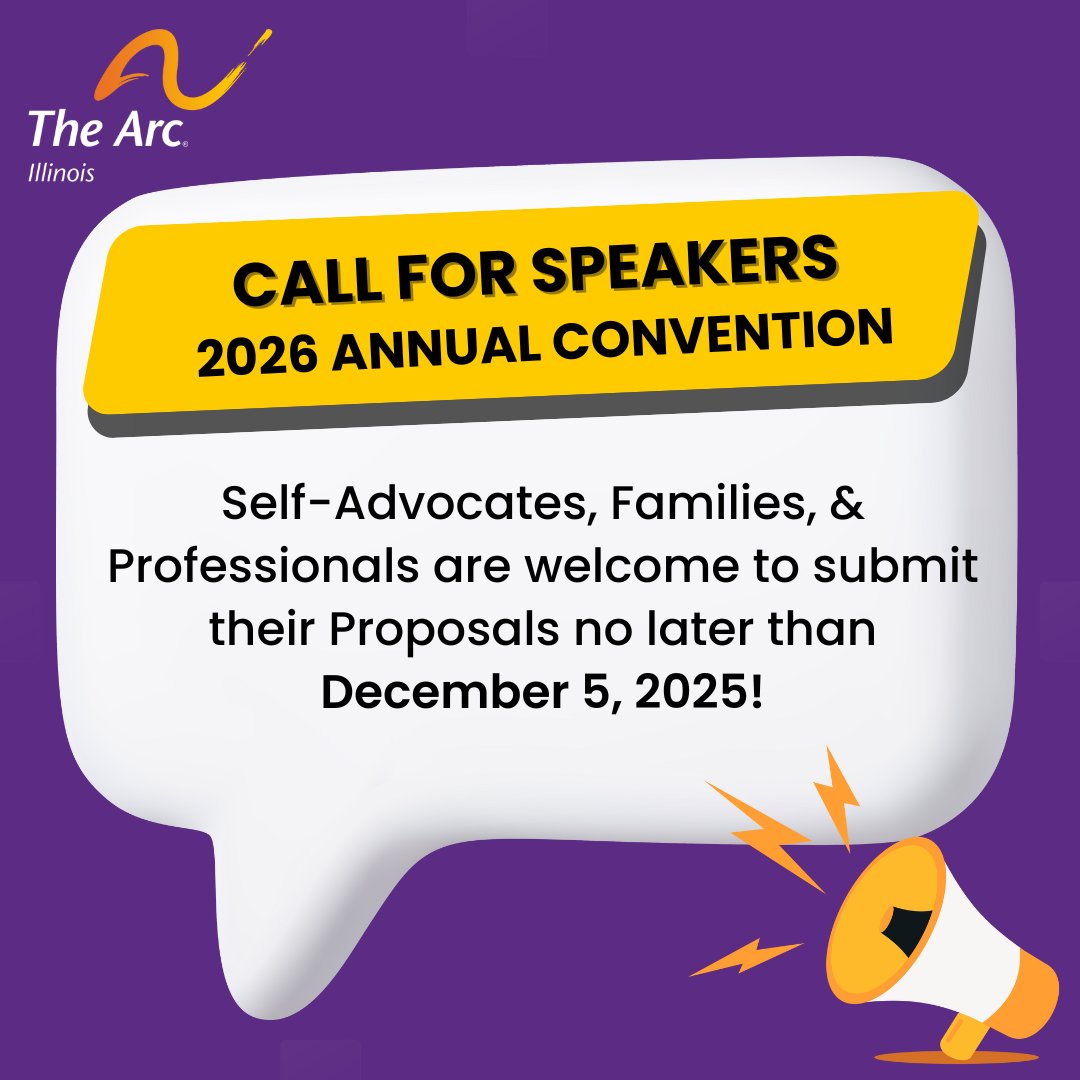 The Arc of Illinois is now accepting proposals for the 2026 Annual Convention!
Details: Apr 29–30, 2026 | Marriott Bloomington-Normal &amp; Zoom
Theme: "Together, We Rise: The Need for Collective Action"
Deadline: Dec 5, 2025
Submit your proposal today! 👉 qr.link/X69ubW