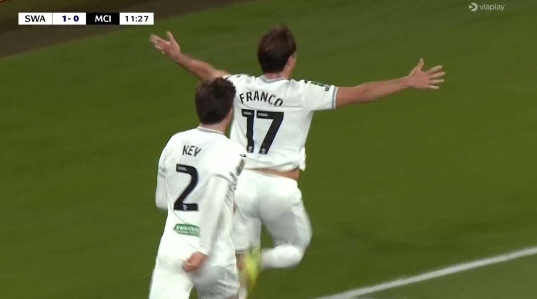 foet247europa's tweet image. Omar Marmoush and Rayan Cherki scored as Manchester City came from behind to win 3-1 at Swansea City and book a place in the Carabao Cup quarter-finals. #SWAMCI #CarabaoCup