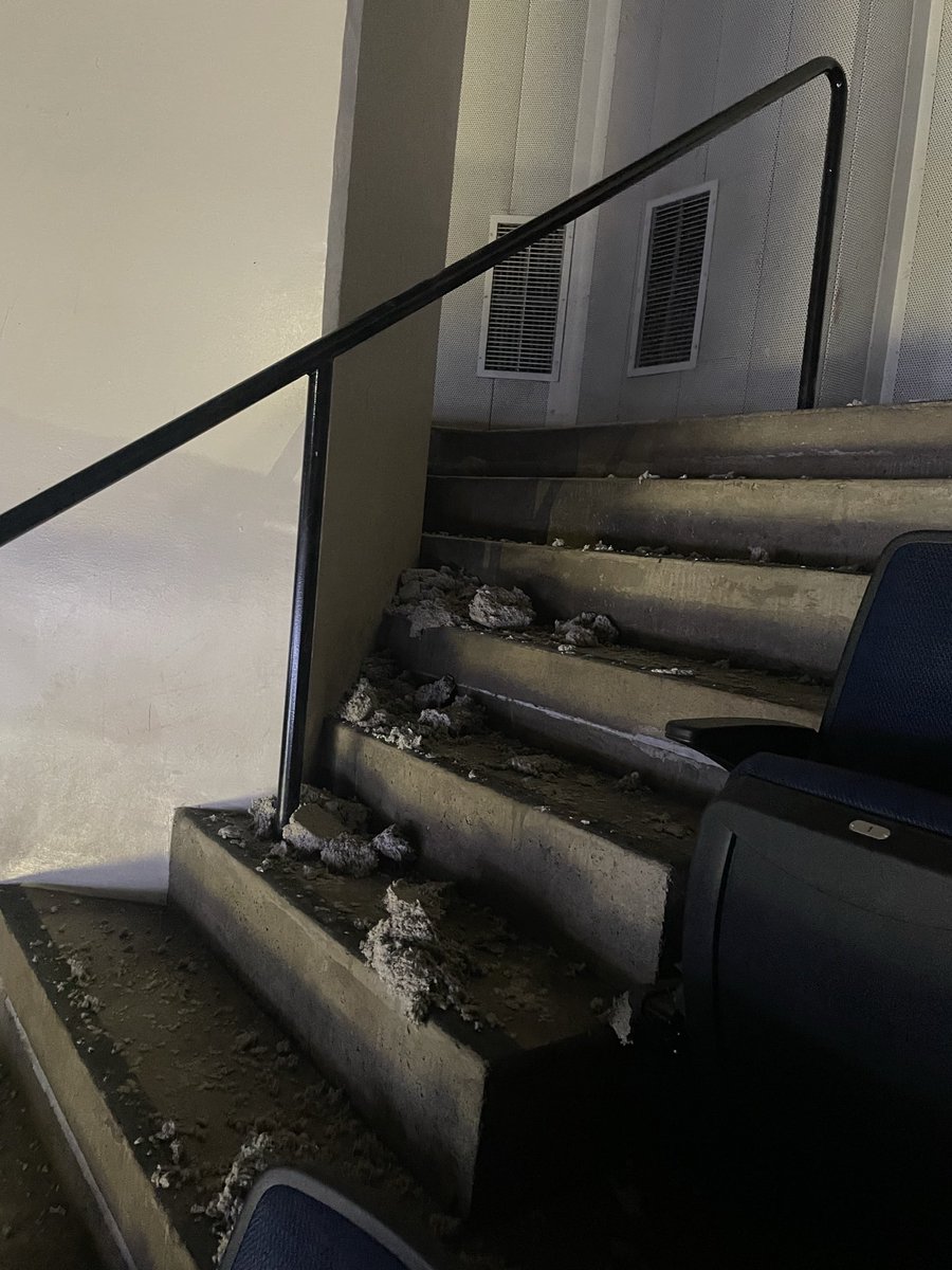 does anyone know why the ceiling was falling down at target center last night