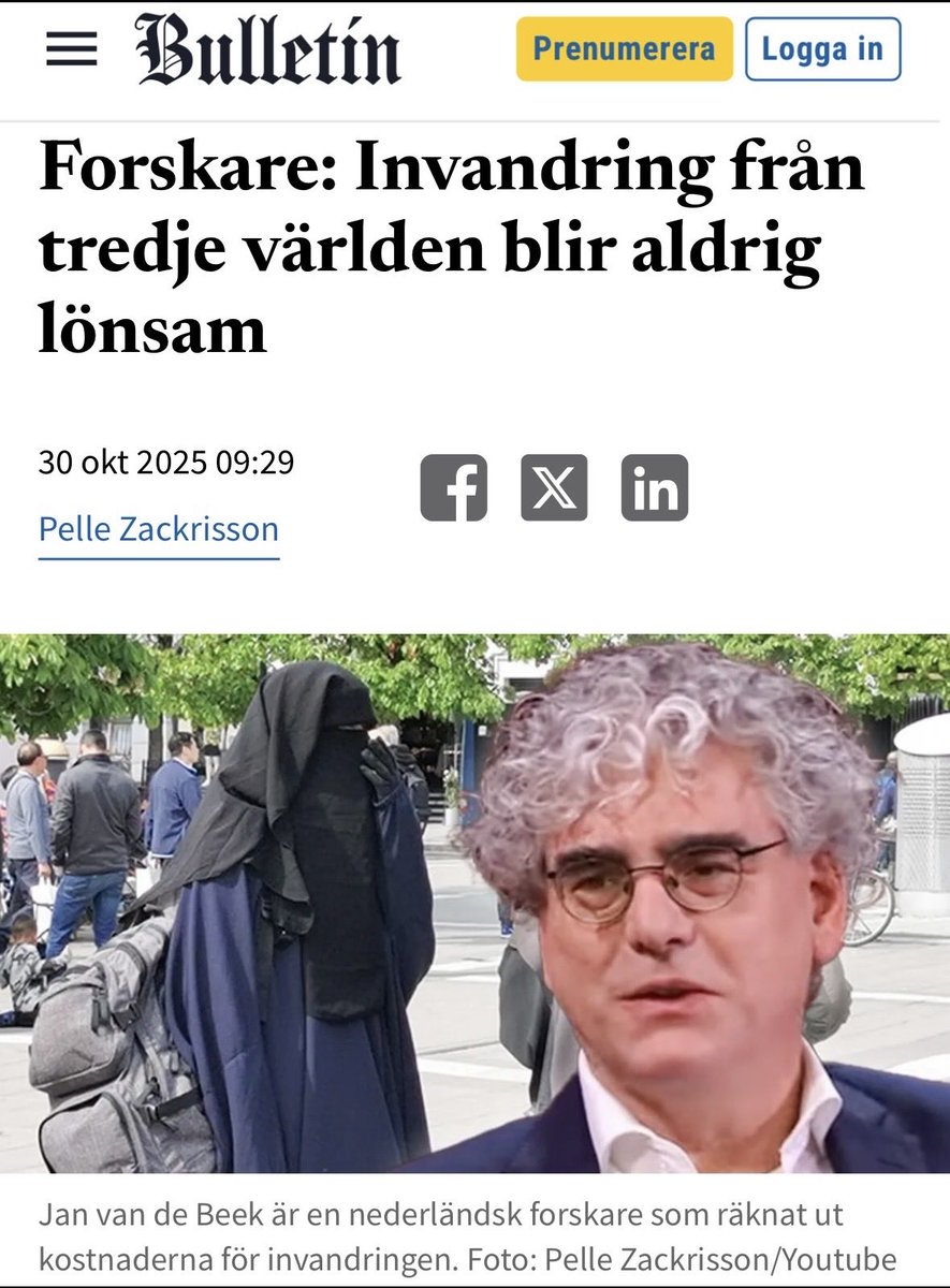 Den icke-västliga invandringen kostar Nederländerna enorma mängder pengar varje år. År 2016 var nettokostnaden för icke-västliga invandrare hela 253 miljarder kronor. Detta framkommer i en rapport från Nederländerna, där de fyra forskarna dessutom slår fast att invandring från