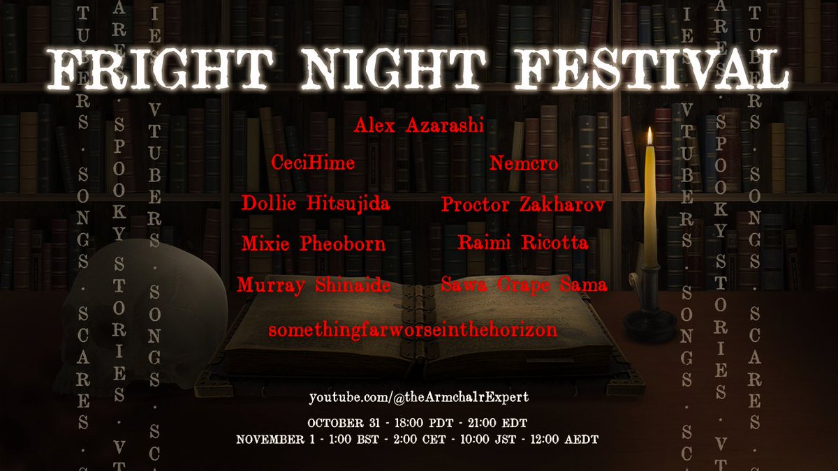 Tomorrow I'll be here! please check it out, we've all worked super hard to put on a great show for you guys 😁🎃 
youtube.com/live/p7yHfpWKu…