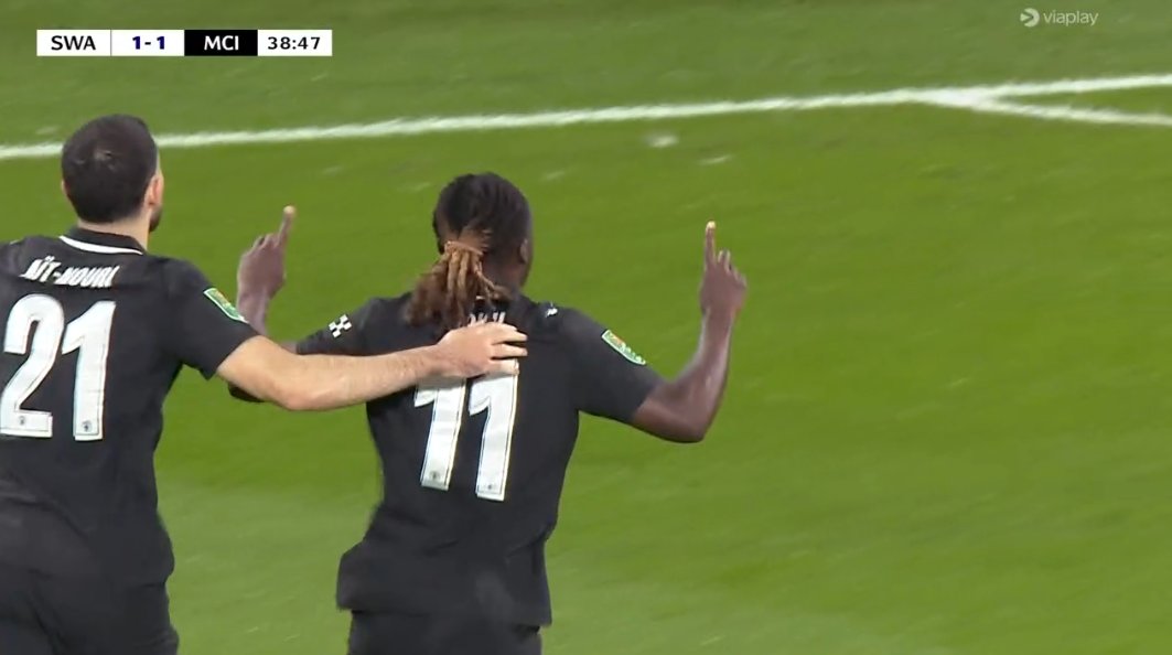 foet247europa's tweet image. Omar Marmoush and Rayan Cherki scored as Manchester City came from behind to win 3-1 at Swansea City and book a place in the Carabao Cup quarter-finals. #SWAMCI #CarabaoCup