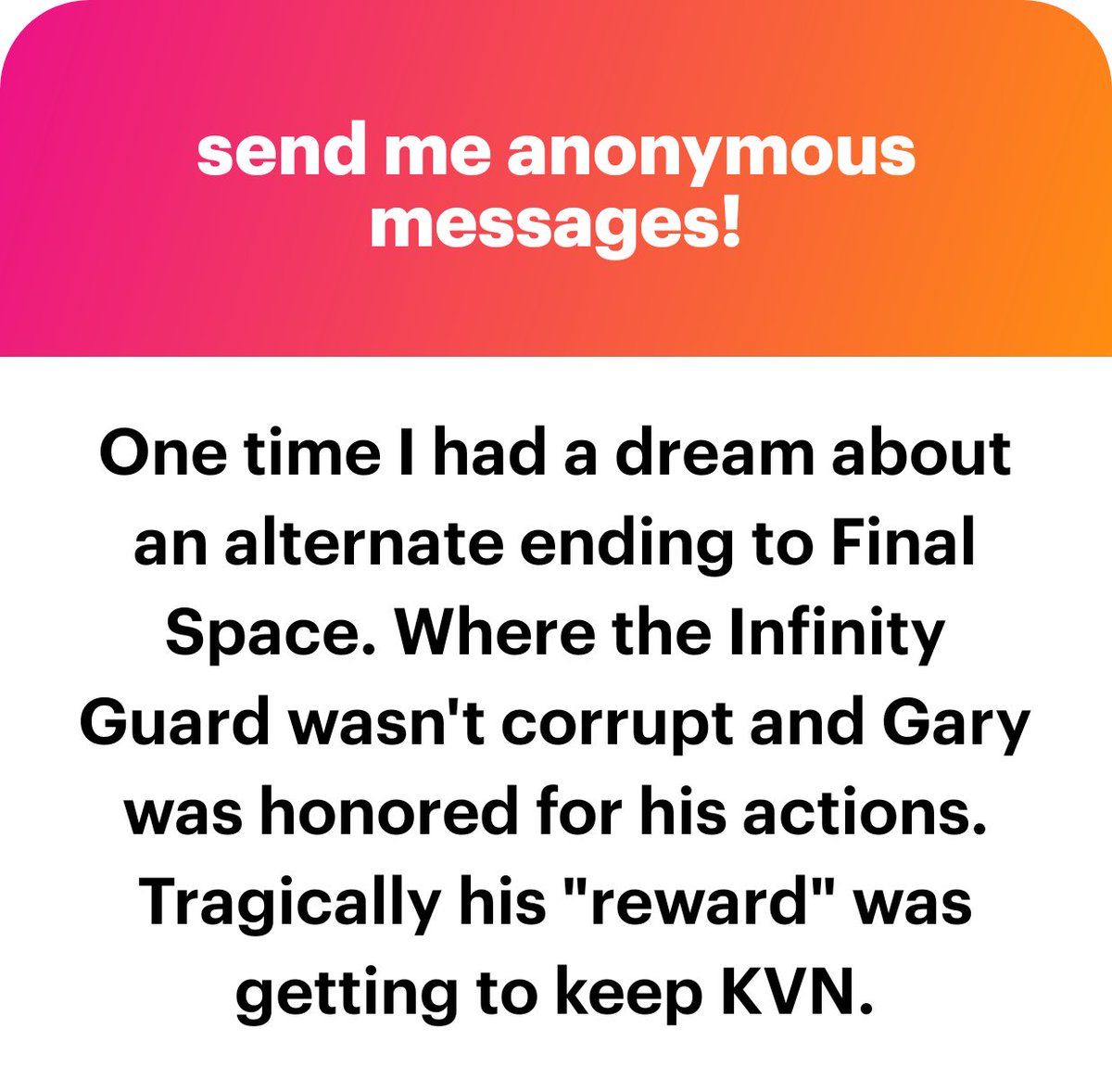 Incorrect Final Space Quotes 🌌 THE FINAL CHAPTER tweet media