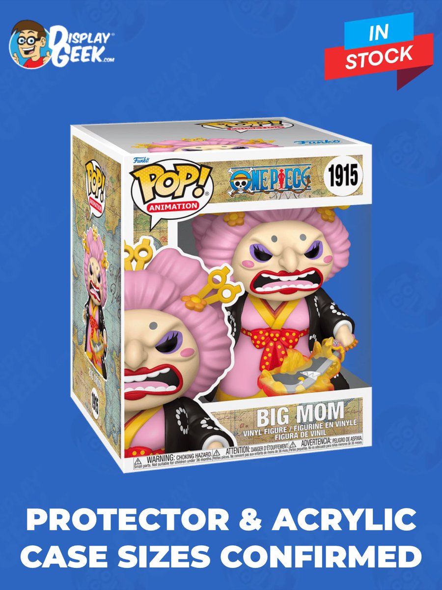 DisplayGeek's tweet image. Protector sizes confirmed: Pop! Animation Big Mom (Now in 0.60mm Protector OR 3mm Custom Acrylic Case!) 

#DisplayGeek #Funko #FunkoPops #PopProtector #OnePiece #Anime