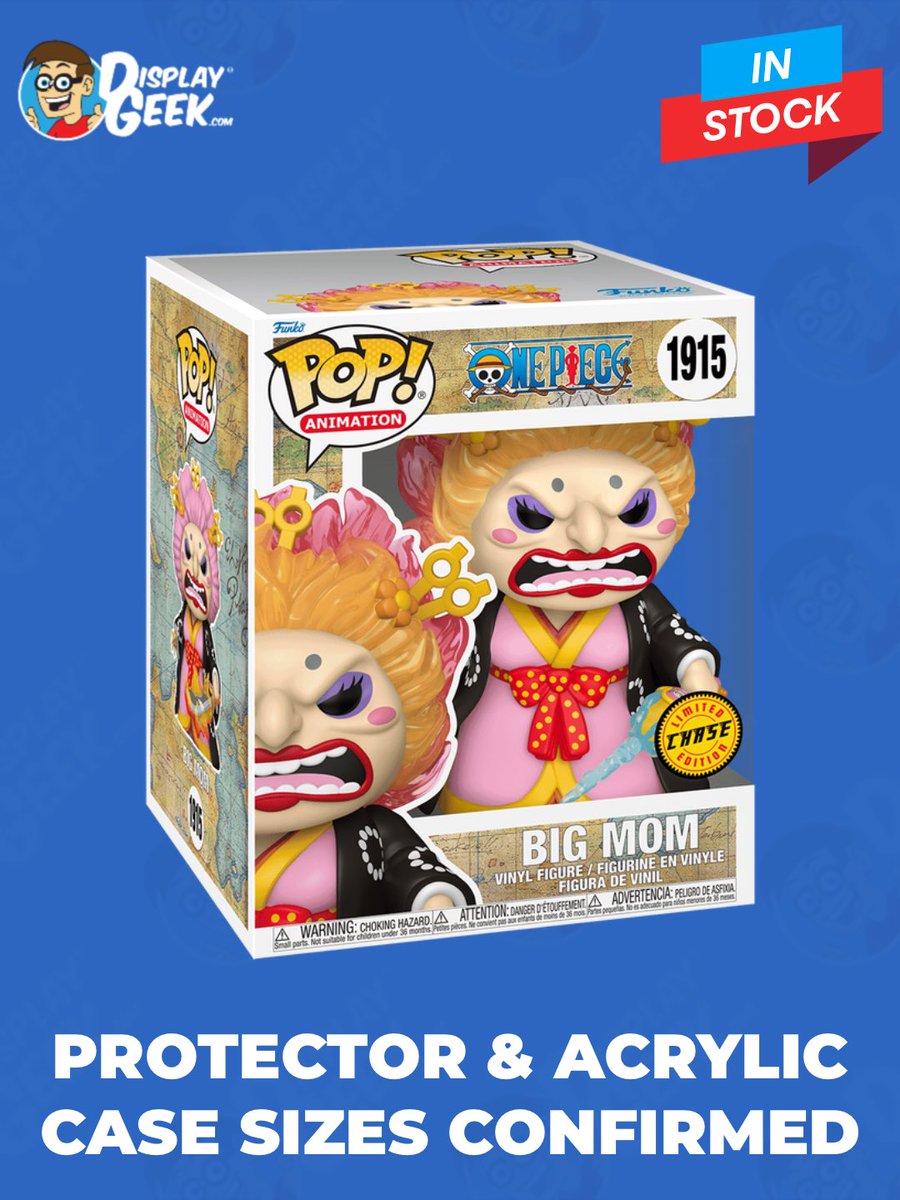 DisplayGeek's tweet image. Protector sizes confirmed: Pop! Animation Big Mom (Now in 0.60mm Protector OR 3mm Custom Acrylic Case!) 

#DisplayGeek #Funko #FunkoPops #PopProtector #OnePiece #Anime
