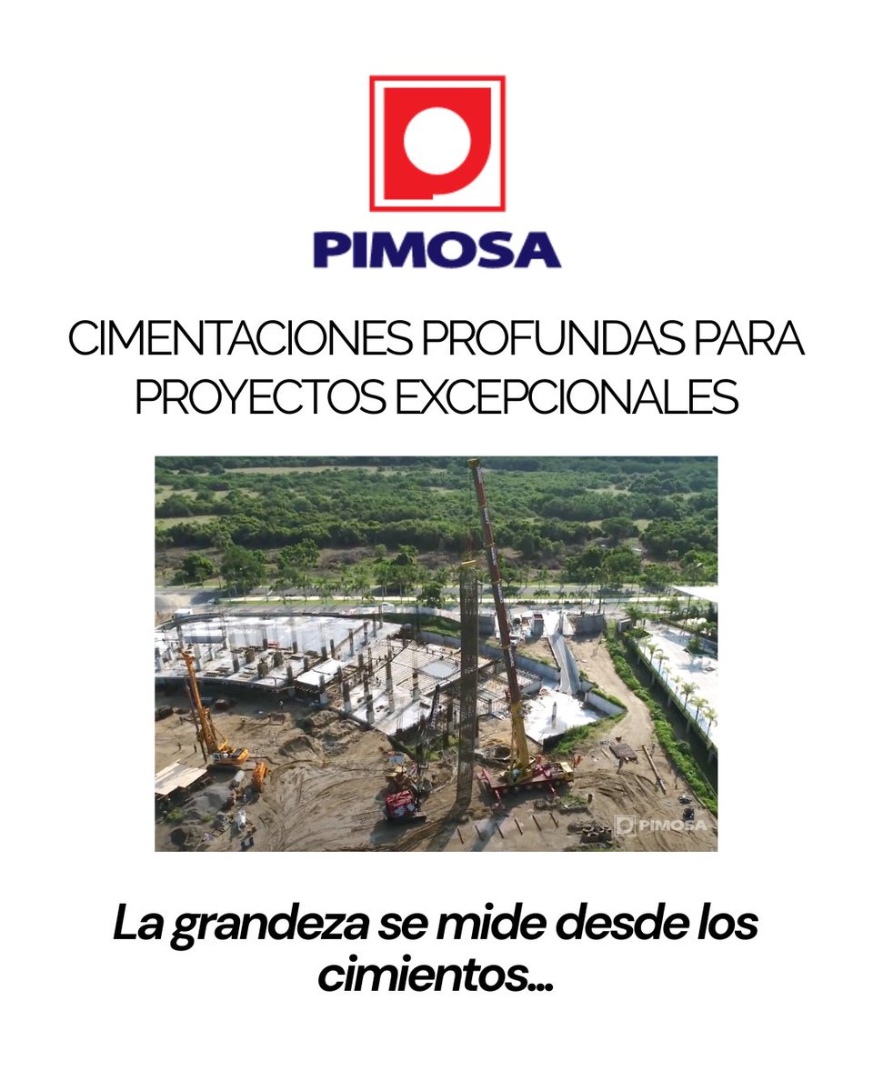 Espacios_Arq's tweet image. Todo gran proyecto comienza desde el suelo… y PIMOSA lo sabe mejor que nadie. ⚙️

Con más de 40 años de experiencia, son expertos en cimentaciones profundas, pilas, pilotes y ataguías de concreto y acero.🏗️

👉 bit.ly/pimosarq

#CimentacionesProfundas #RevistaEspacios