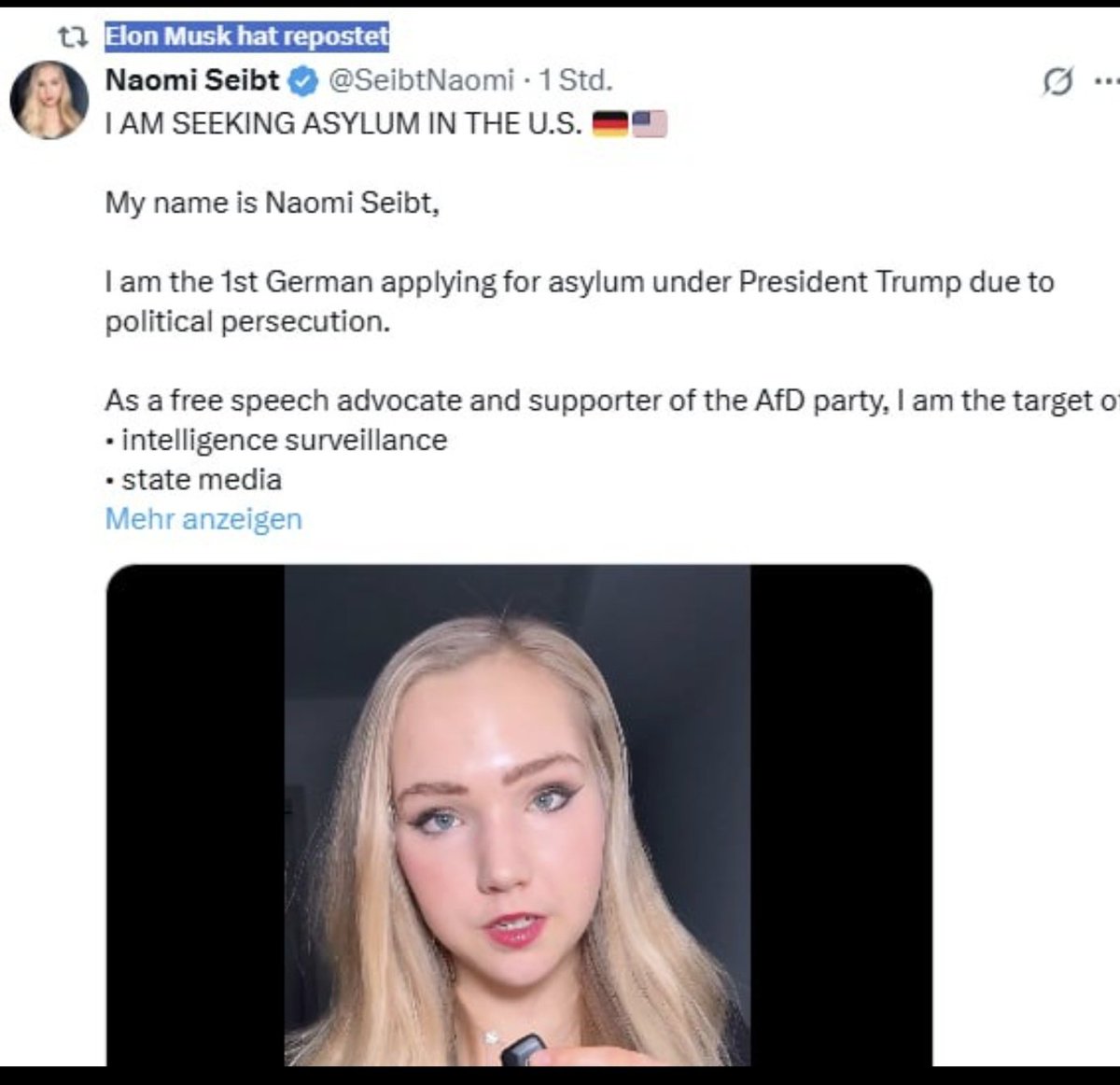 CriticerX's tweet image. 🎭 The stage is set… Seibt's connections to right-wing populist circles in Germany and the USA are being discussed. He is alleged to have influenced Elon Musk's views on Germany. 🇩🇪⚡🇺🇸

💥 Musk openly supported Seibt's asylum application in the USA. But wait a minute! An…