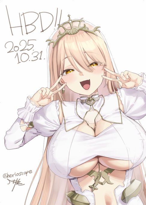 楽しい日々をありがとうの絵!!!🎉🎉🎉🎉
#おニュイHBD2025
#ソシ絵ール 