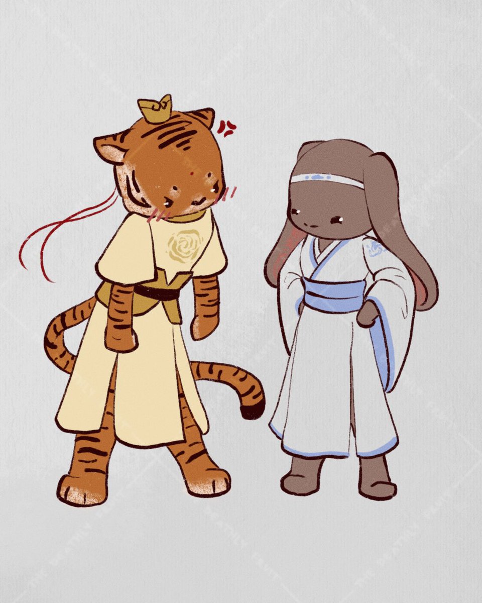 deathlyfruit's tweet image. they’re fighting (read: flirting)

#lingyi #jinling #lanjingyi