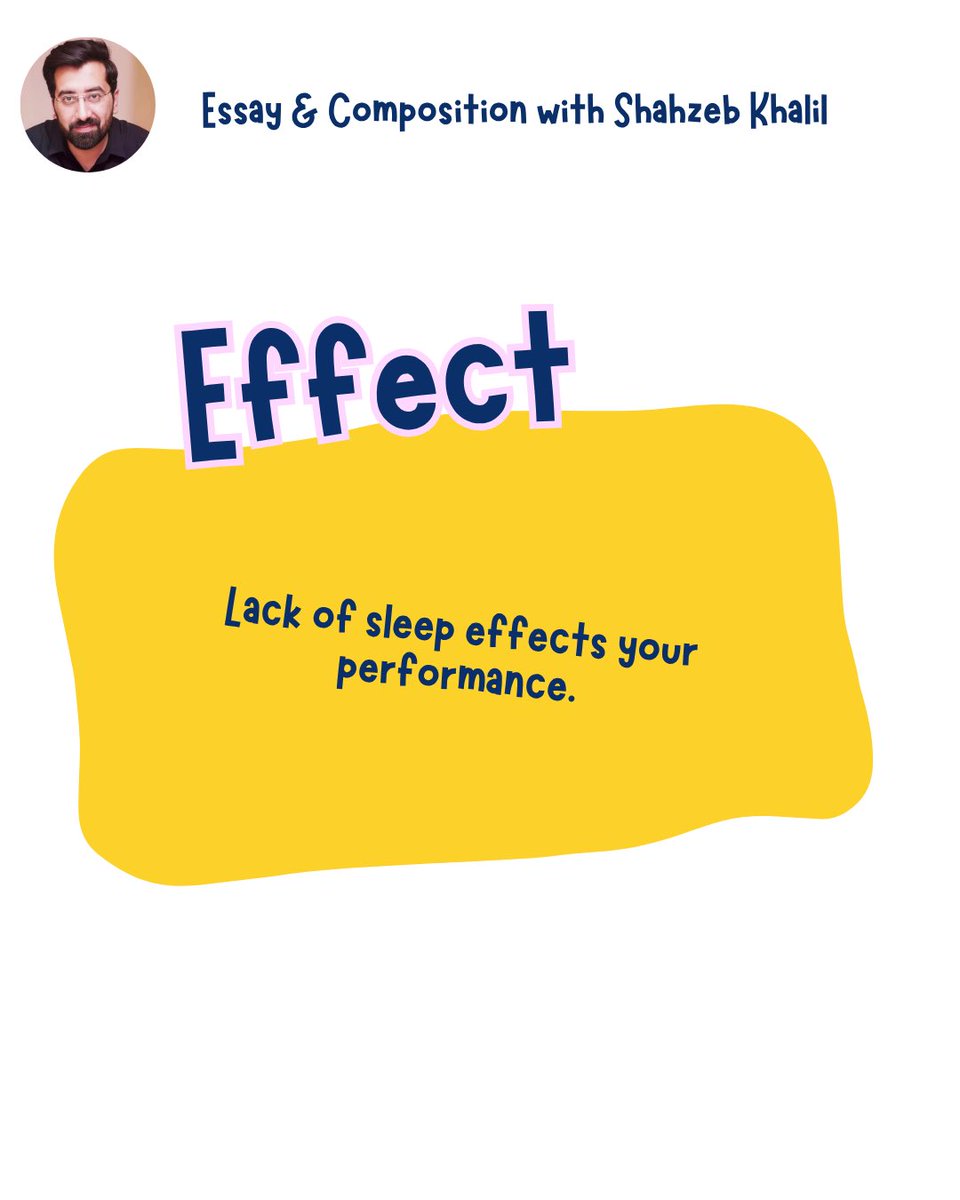 ShahzebKhalil's tweet image. Let’s settle this once and for all — it’s not that affecting to get it wrong, but it sure effects your grammar score 😅✨

#EnglishMadeEasy #AffectVsEffect #GrammarMatters