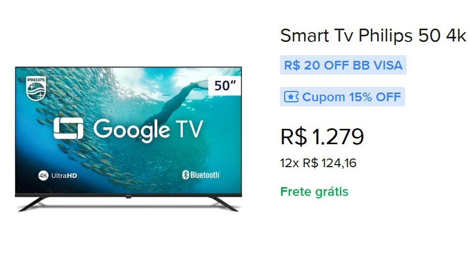 Blogao_'s tweet image. 🤩 Nuuu... COOORRRE VAI ACABAR RAPIDÃO 

Smart TV Philips 50 4k Google Tv Comando De Voz

R$ 1.219
🎟️ Use o Cupom: CUPOMAGORA 

Loja Oficial Rep Store no ML
mercadolivre.com/sec/1sGiYnG

▫️
