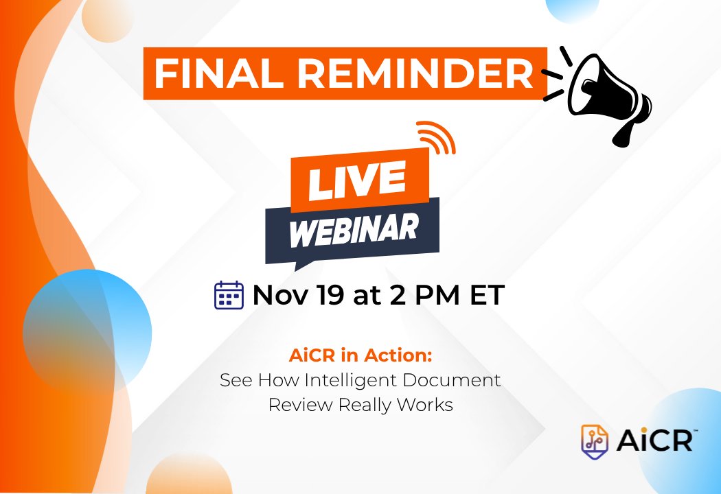extractwithaicr's tweet image. Last chance to reserve your spot! Register here: events.teams.microsoft.com/event/43012f26…

#AiCR #DocumentIntelligence #Automation #MortgageTechnology #AiCRinAction