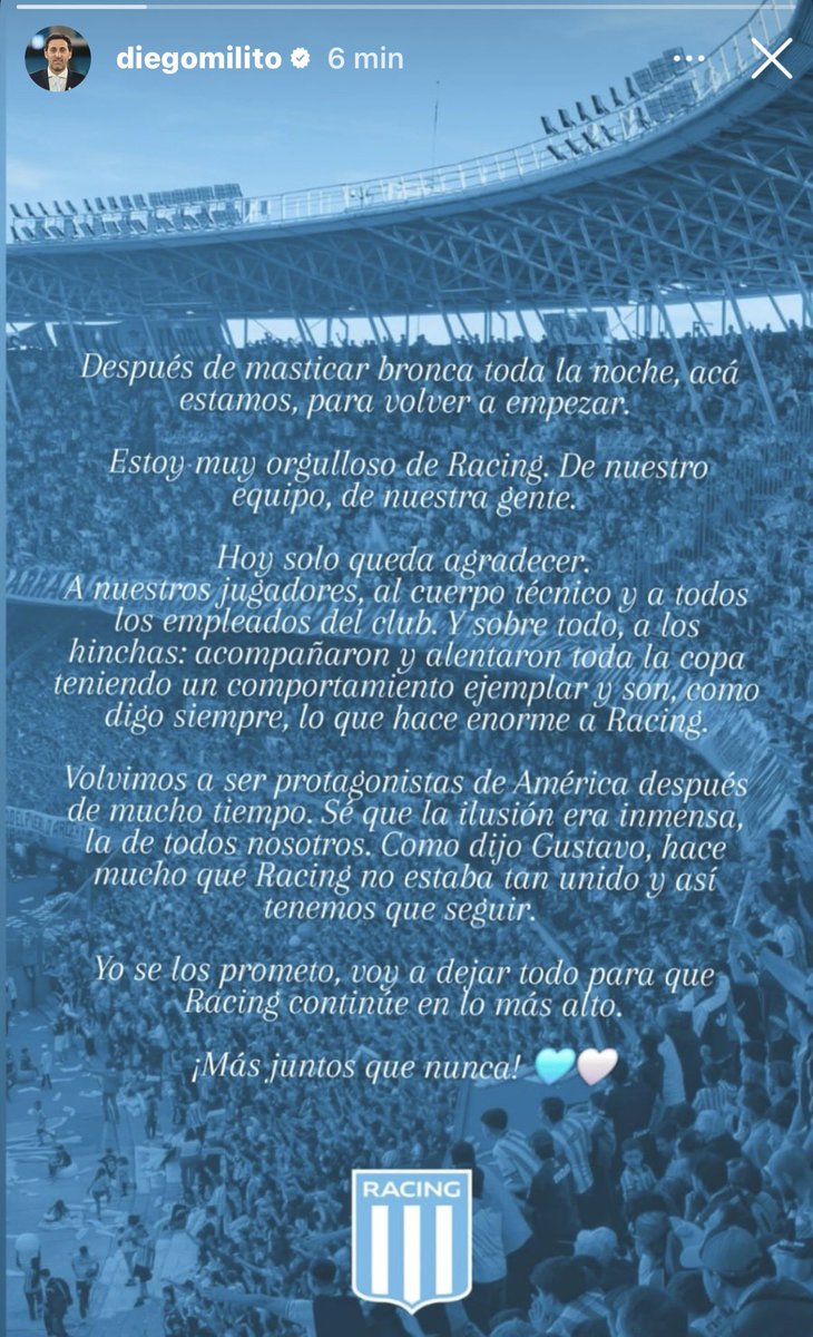 La historia de Diego Milito.

¿Que piensan?