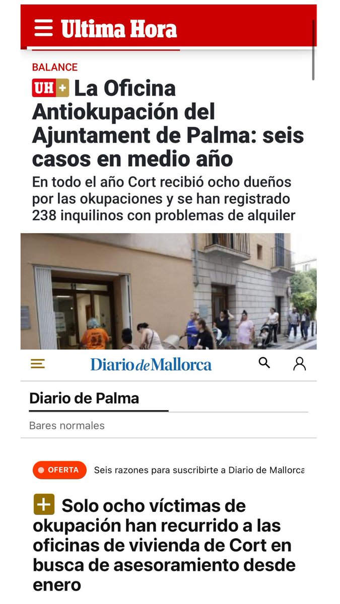 📉 Sólo 8 casos de ocupación denunciados en lo que va de año.

La “oficina anti okupas” de PP y Vox no funciona porque el verdadero problema no es la ocupación: Es la falta de políticas de vivienda.

Mientras el alcalde monta shows, miles de familias siguen sin soluciones.