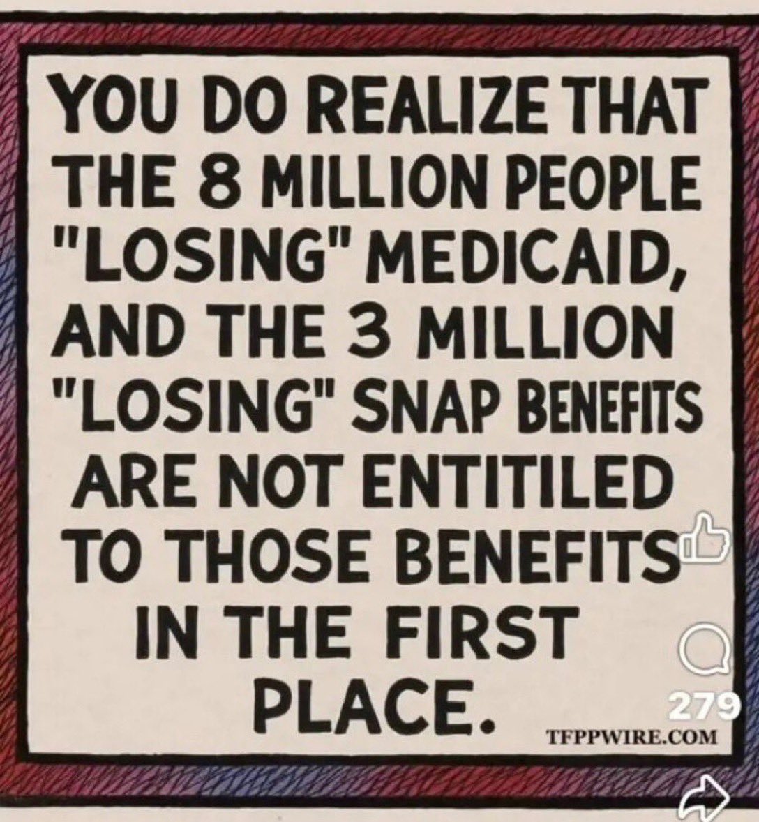 <a href="/Suzierizzo1/">Suzie rizzio</a> Trump, sweetie, is not messing with SNAP. It us the Democrats. They are using the shutdown as “leverage” (their words) . Instead of supporting the CR they are trying to change what was already voted on rather than work with Republicans on a viable alternative.