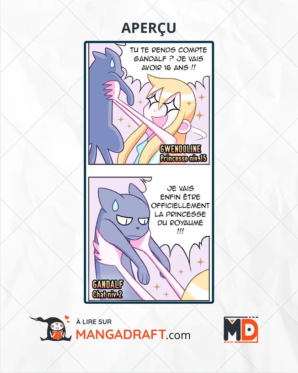 🔥 [DÉCOUVERTE MANGA] mangadraft.com/reader/maudite…

Quand un démon se retrouve piégé… dans le corps d’une princesse ! 👑😈
Entre magie, malédiction et aventures déjantées, Maudite Princesse !! te fera hurler de rire et d’émotion 💥

👉 Lis-le dès maintenant sur Mangadraft :