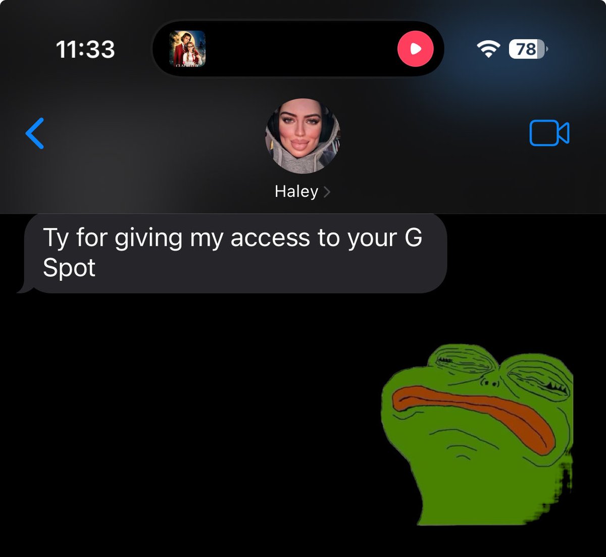 I can’t staaaaaaaand her

(Our WiFi is called MyGSpot)