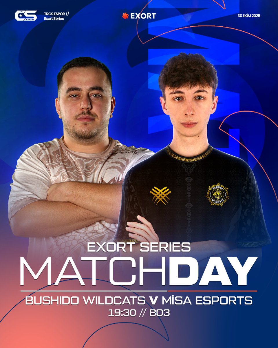 trcsespor's tweet image. 🔥 Temsilcilerimiz Misa Esports ve Bushido Wildcats, Exort Series 18'de Main Swiss Aşamasında 0G-1M maçlarında birbirleriyle karşılaşıyor.
🗺️ BO3
🕑 CANLI
📺 kick.com/exort-en2