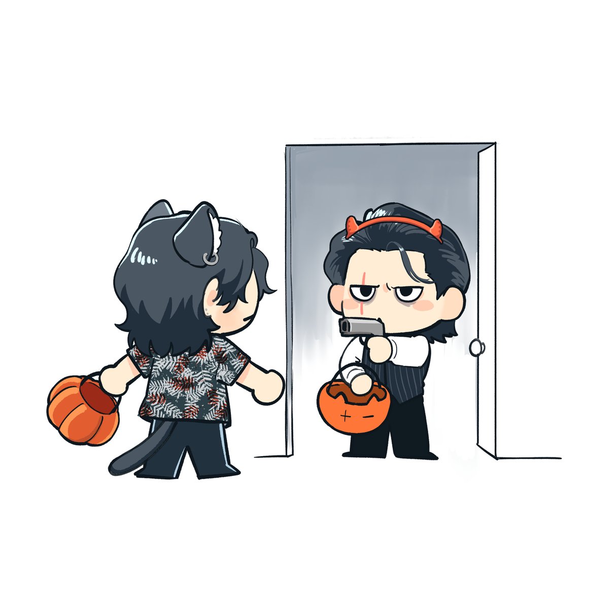 Gin_justtgin's tweet image. 🐈🐈⬛🎃