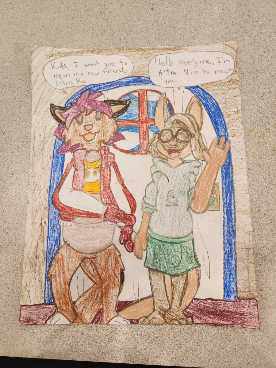 GammaFrost1209's tweet photo. Here is Azeban, the Raccoon God, with him criticizing the modern raccoons, alongside @LFeefers's OC, Altra Roo visiting the Hundred Acre Woods with Josephine, and her eating a big jar of honey. #Azeban #Abenaki #Mythology #Raccoons #WinniethePooh #Kanga #AltraRoo #Fanart https://t.co/6scpINepps