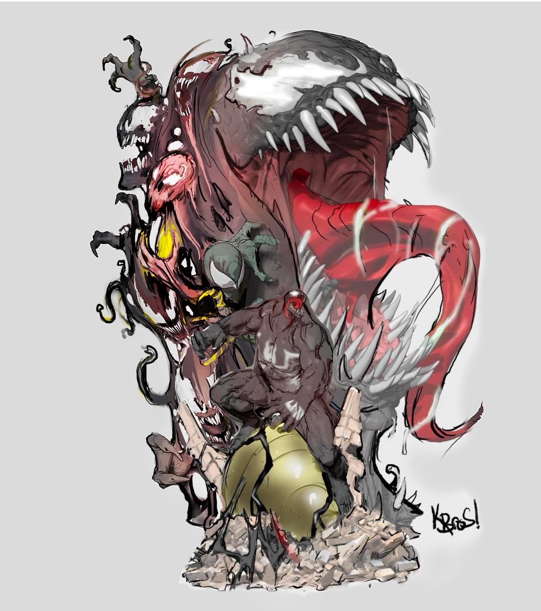 Venom fineart bust concept art by us for PCS 
#VENOM #KucharekBrothers