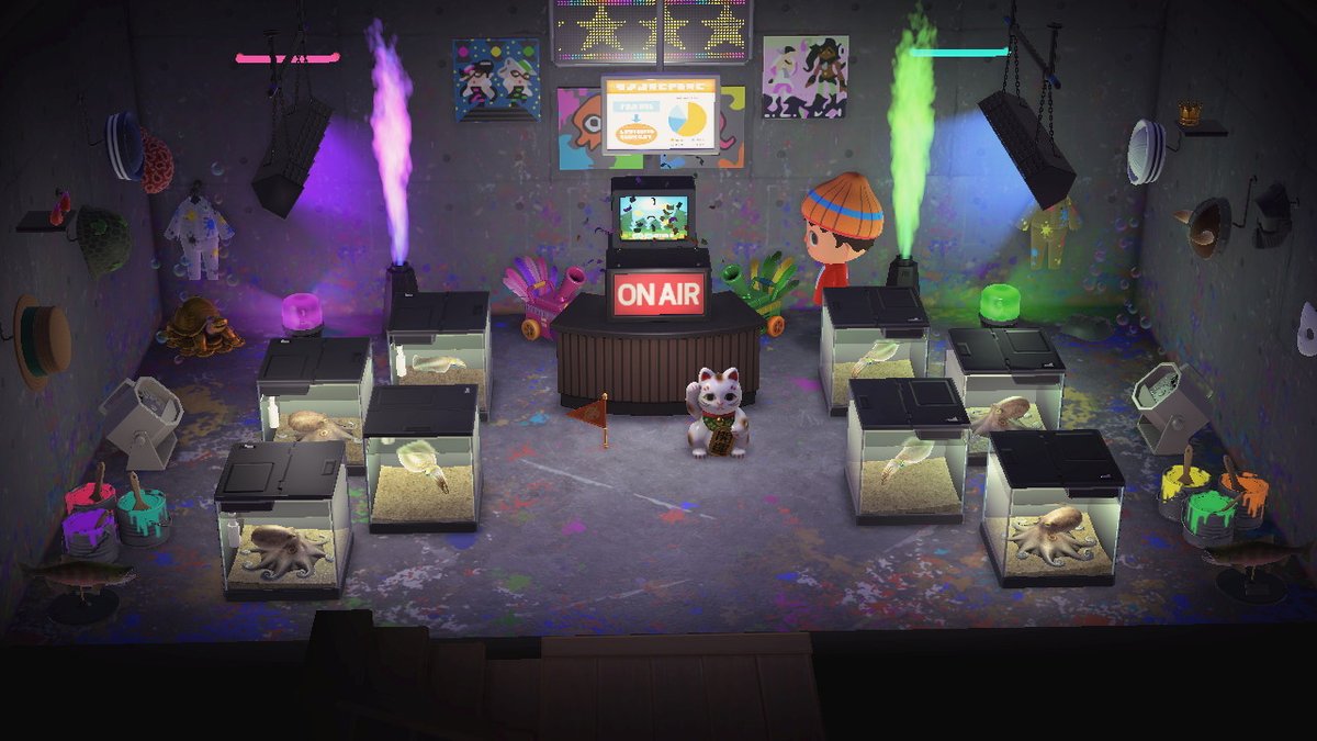 I wanted an excuse to boot up Animal Crossing New Horizons again, and the Hotel, Resetti clean up and Dream Island features were just enough.

Also, guess I need to redo my Splatoon Room now.