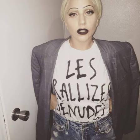 milkofsorrow's tweet image. i hate gay halloween wdym ur lady gaga wearing custom les rallizes denudes merch