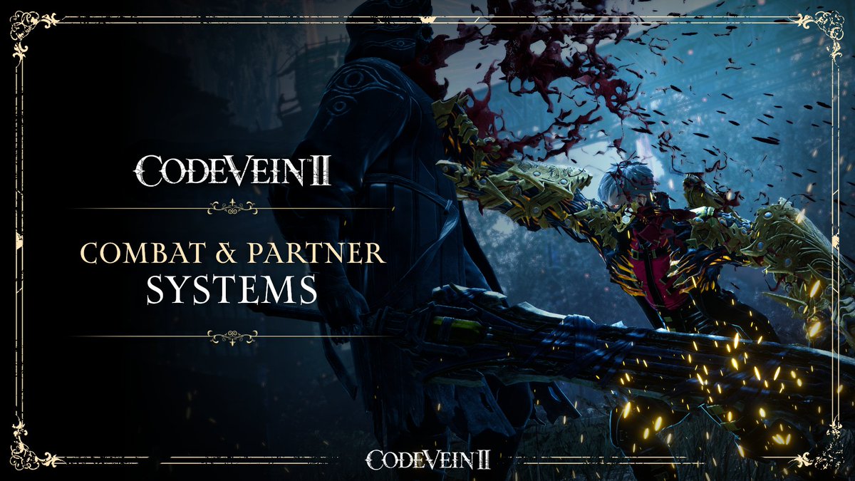 CodeVeinGame's tweet image. Become a walking arsenal, outfitted with all manner of Revenant Weaponry and Formae.
But you&apos;re not alone, your Partner will stand by you through hordes of foes on your journey through time.
 
Learn more about Combat and Partner Systems in #CodeVeinII: spr.ly/601971Sxt
