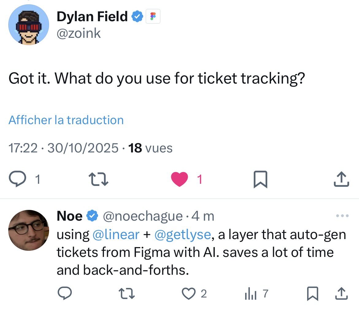 noechague's tweet photo. accidentally pitched my AI product to the CEO of @figma 💀 https://t.co/0vWYbyxsCI