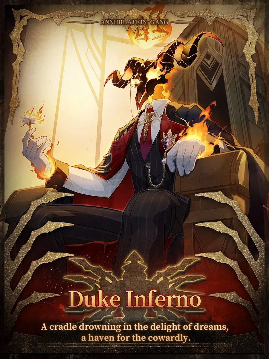hsrpositivity's tweet photo. ✨Day 61 of Daily HSR Positivity!✨

Happy Halloween eve! I'm having a nice day out with friends so it's all good~ anyway, today's character is Duke Inferno!

What do you like about Duke Inferno?
#DukeInferno #HonkaiStarRail #hsrtwt #hoyotwt https://t.co/dMFbp38xxD