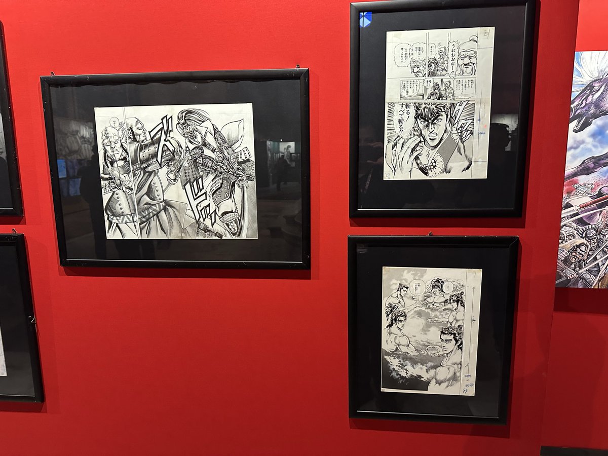 L’ajout de l’exposition Tetsuo Hara #HokutoNoKen à Lucca c’est la présence de planches originales autour de #SotenNoKen et #Keiji 
Un plaisir visuel