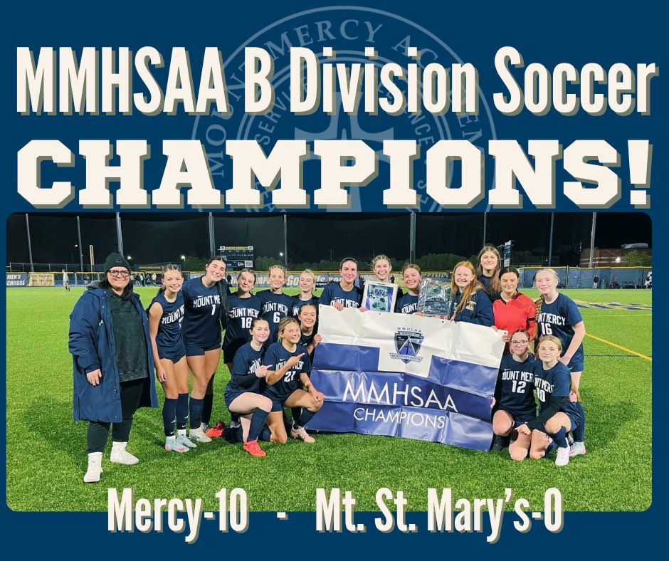 WHAT. A. NIGHT!
Mercy Soccer DOMINATES with a 10-0 WIN over Mt St. Mary to punch their ticket to the CHSAA State Finals!

SO proud of this incredible team &amp; their amazing coach Maddie Higgins!

Next stop → BROOKLYN. Let’s bring that STATE CHAMPIONSHIP home! 
#MercyMagic #MMHSAA