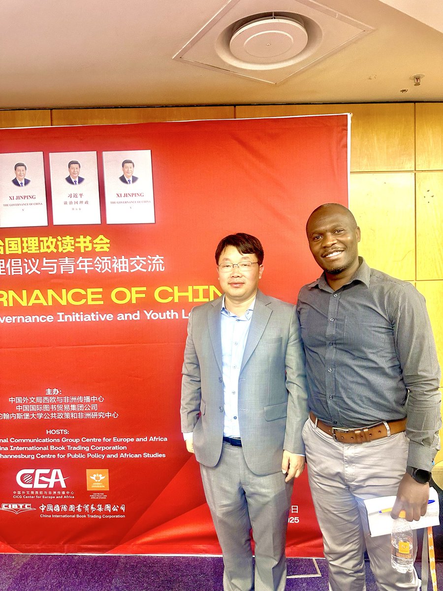 C4Mboya's tweet photo. “Xi Jinping: The Governance of China, Volume 5” Key take aways: 1. Strong, centralized leadership paired with reform and innovation 2. People centeredness of Power 3. Purposeful political power 4. Inclusive vision for global modernization and shared future. https://t.co/BZLv9DFFMR