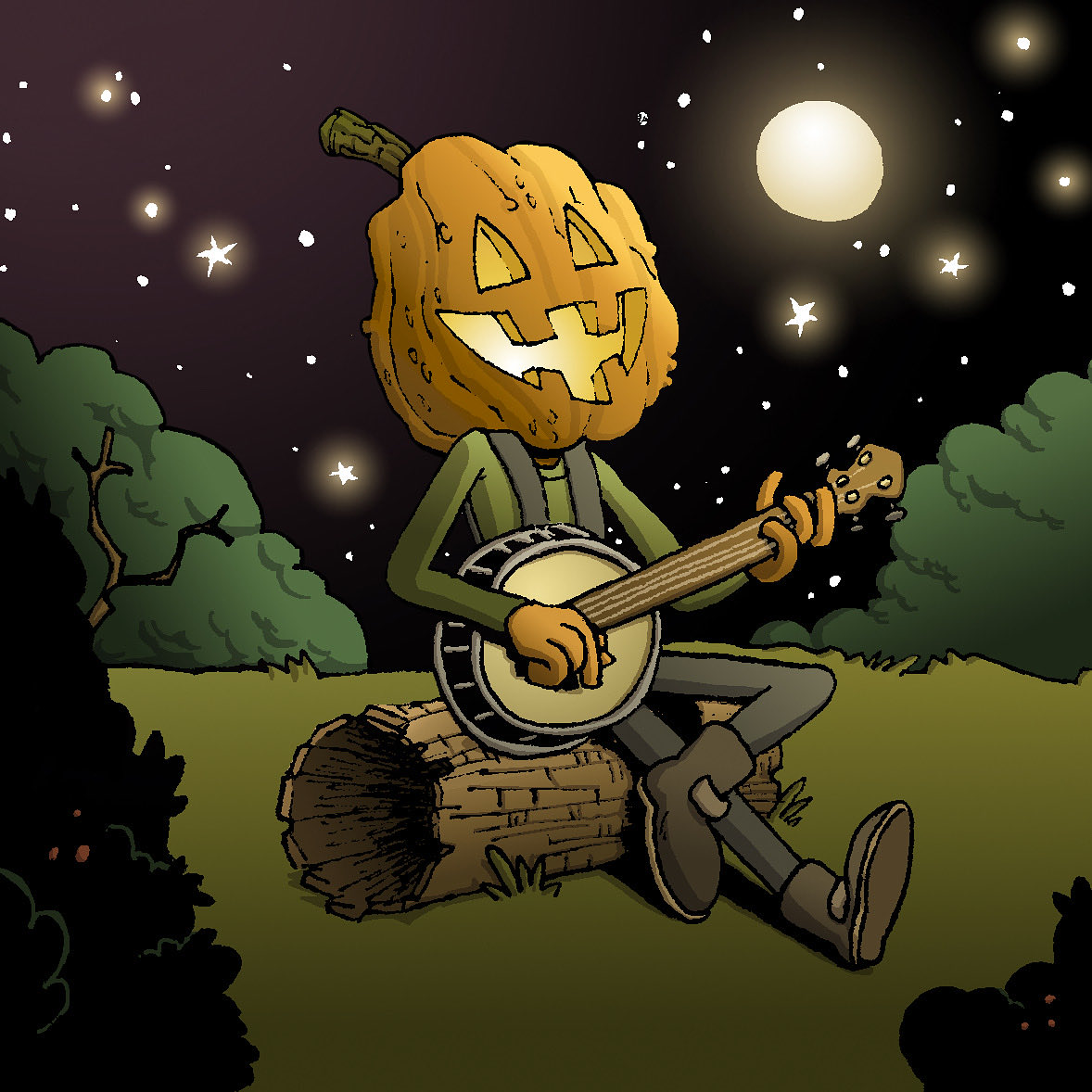 wrangleshank's tweet photo. Pickin’ and grinnin’! Hope everyone has a happy and safe Halloween! -Ryan O’Connor https://t.co/h5arOQYHpD