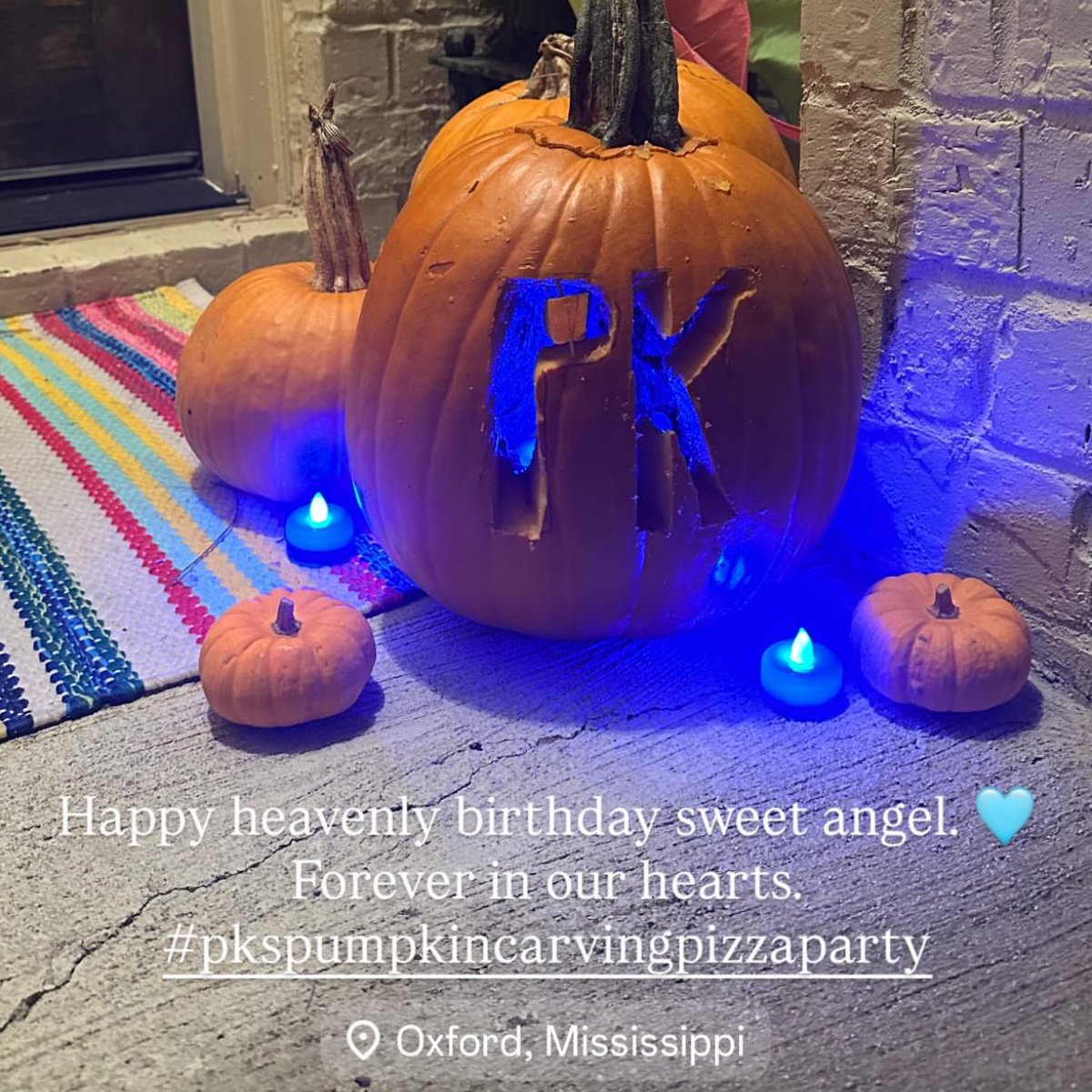 In celebration of PK’s birthday, our family, near and far, carved pumpkins in her honor. Happy Heavenly Birthday sweet girl🎈🩵🙏🏻 #10😇 #10.29.15 #doubledigits #foreveryoung #pks🎃 #carvingpizzaparty🍕<a href="/ag_stl/">Alan Grantham</a> <a href="/averygrantham_/">Avery Grantham</a> <a href="/GranthamAddy/">addy grantham</a> <a href="/RAGranthamIV_2/">Ashton Grantham IV</a>