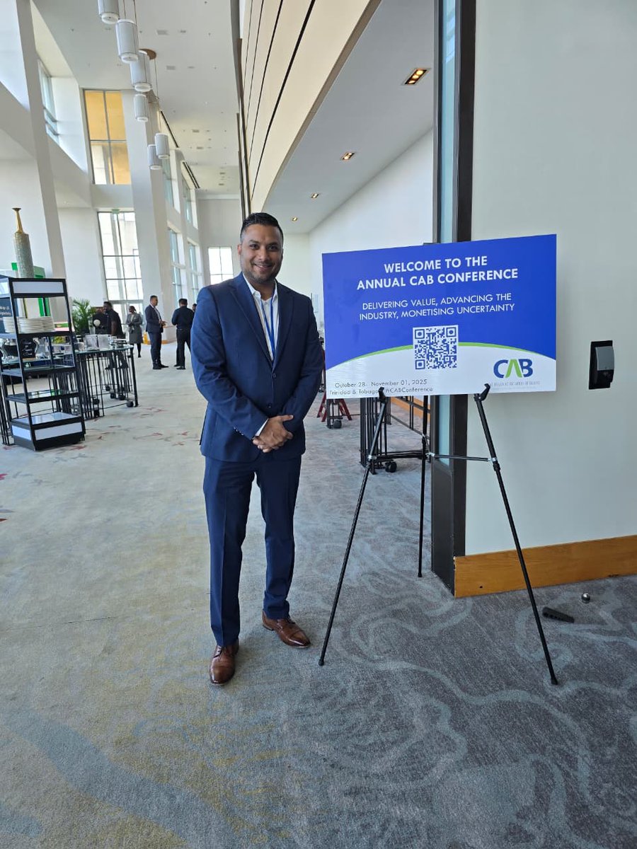 TransWorldComp's tweet image. Arief Rafeeq is attending the CAB Annual Conference held in Trinidad, joining key stakeholders to explore the future of banking in the region.

His presence underscores our continued commitment with the regional banking landscape.

#Caribbean #Banking #AI #Cybersecurity