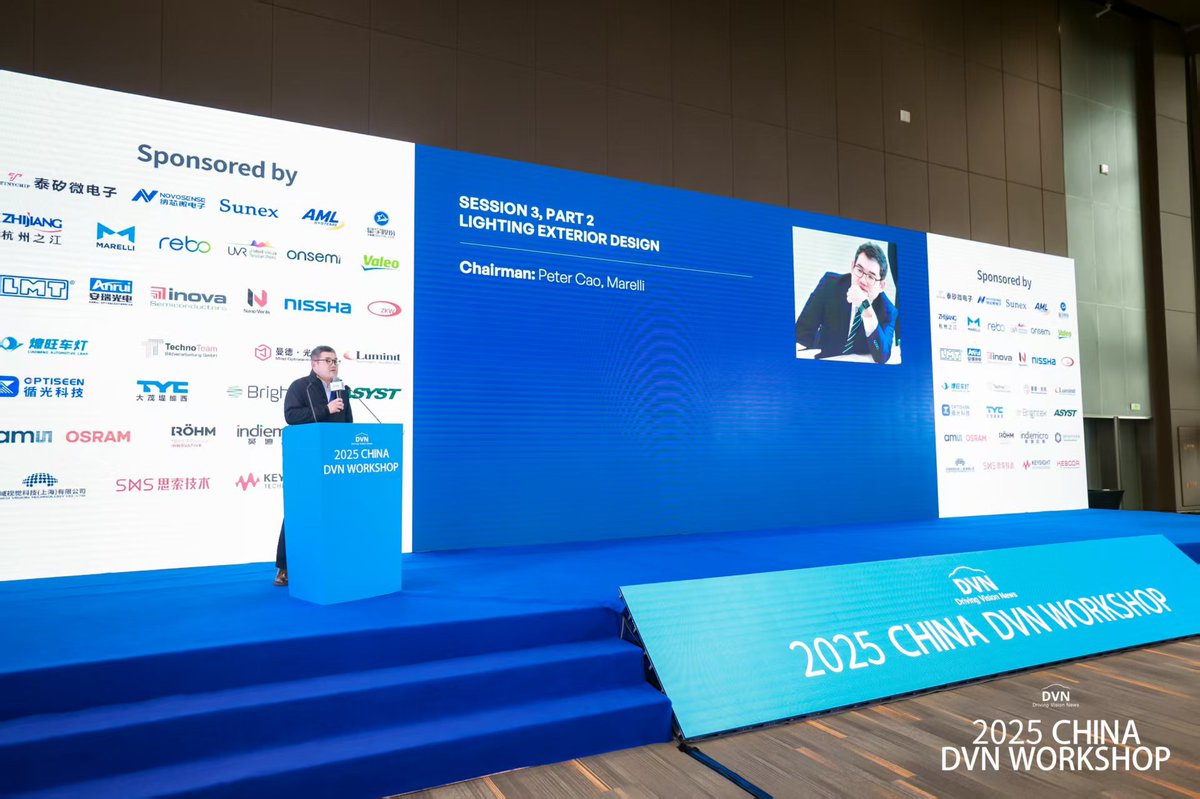 MarelliTech's tweet image. Inspiring exchange at the DVN Lighting Workshop in Shanghai this week! #Marelli was at the heart of automotive innovation with a panel by Peter Cao – General Manager of Lighting for the Asia-Pacific region (APAC) and VP of Global Lighting Core Engineering &amp;amp; Innovation.