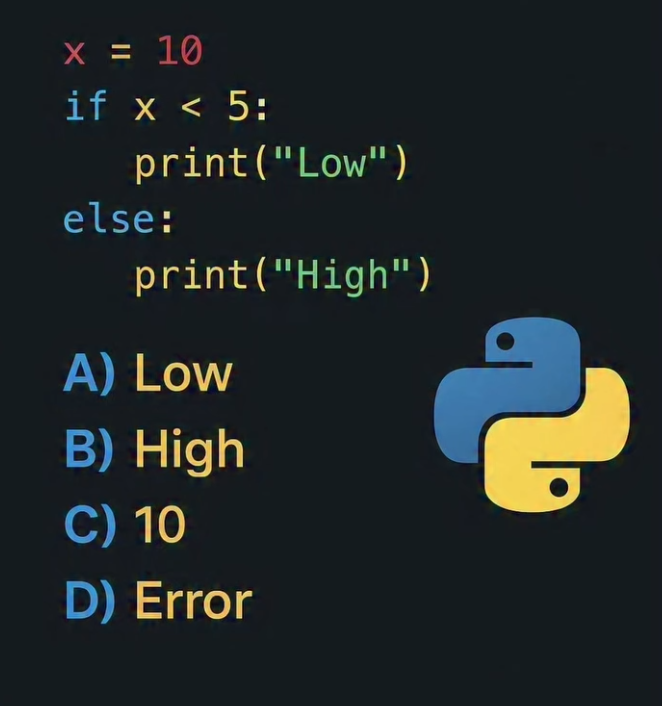 PythonPr's tweet image. Python Question / Quiz; What is the output of the following Python code, and why? Comment your answers below!