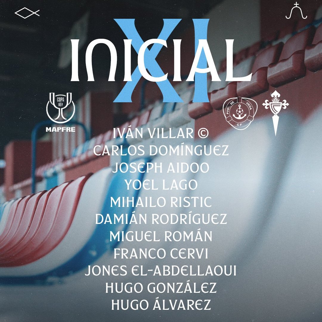 ¡Primer once del <a href="/RCCelta/">Celta</a> en Copa confirmado!

Solo Aidoo repite respecto al domingo. Debuta en partido oficial Hugo González y, como se esperaba, Iván Villar tiene continuidad respecto a la pasada Copa y tendrá sus primeros minutos desde enero.