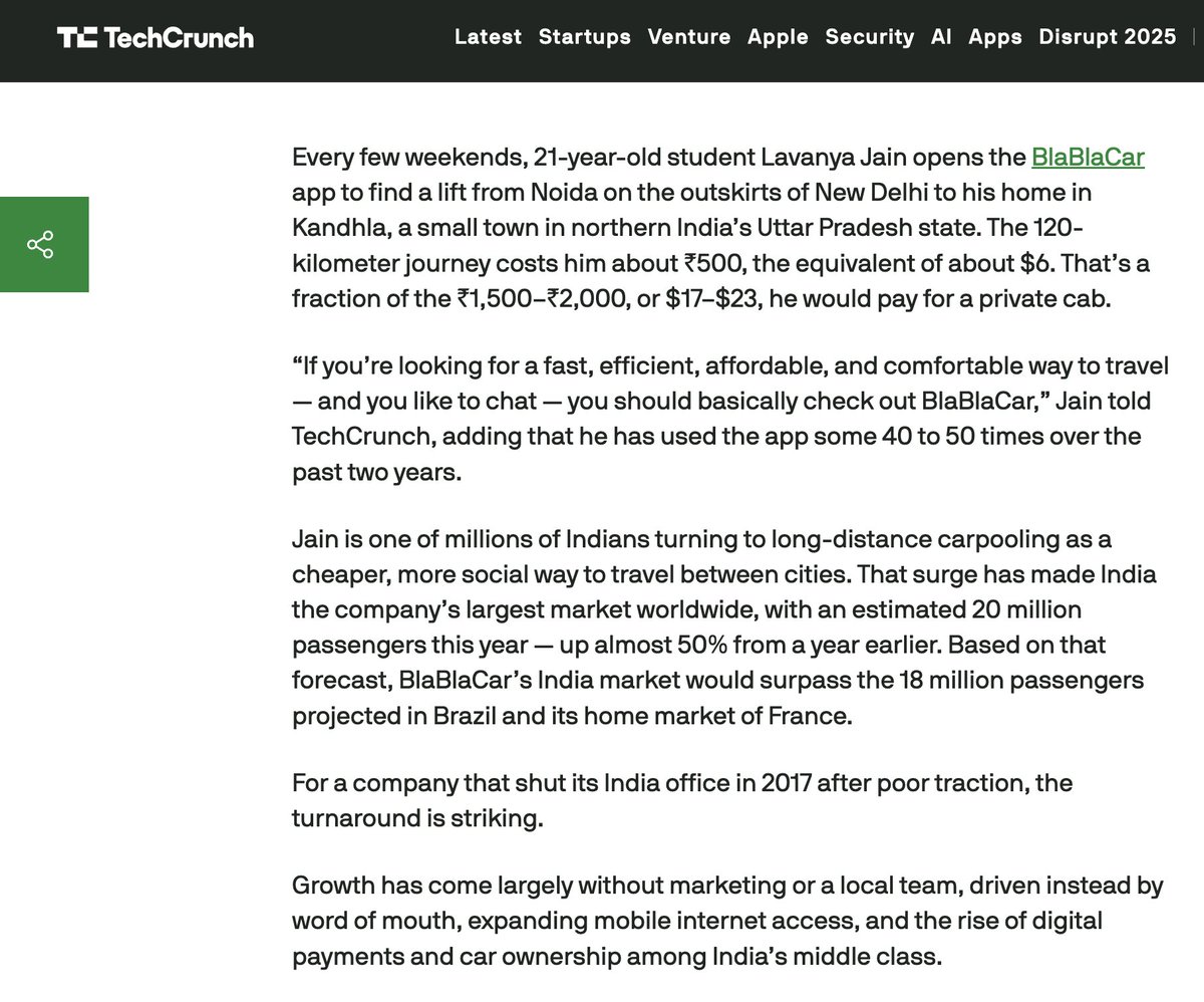 ilavanyajain's tweet image. got featured in the tech crunch
i was recently asked for a review about blabla for a blog to be featured in the world's largest tech blog- "techcrunch". couldn't believe it at first, but here it is. do check it out.