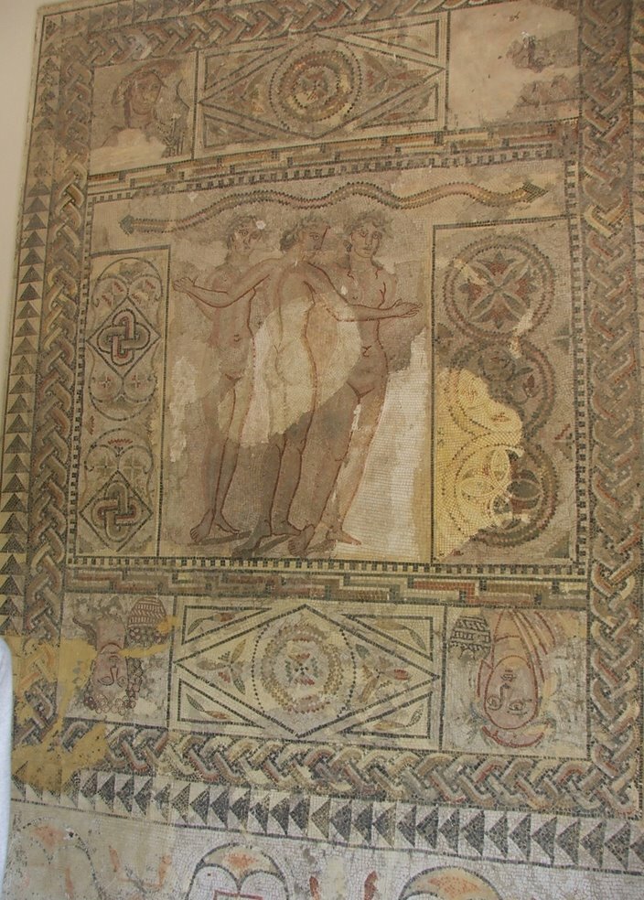 MarianDeaconu's tweet photo. Roman mosaic depicting the Three Graces from Lixus in the Archaeological Museum of Tetouan
#Romanmosaic #ThreeGraces #Lixus #ArchaeologicalMuseumofTetouan
credit Jaro Varga May 2008 https://t.co/9ciU1gsMQb