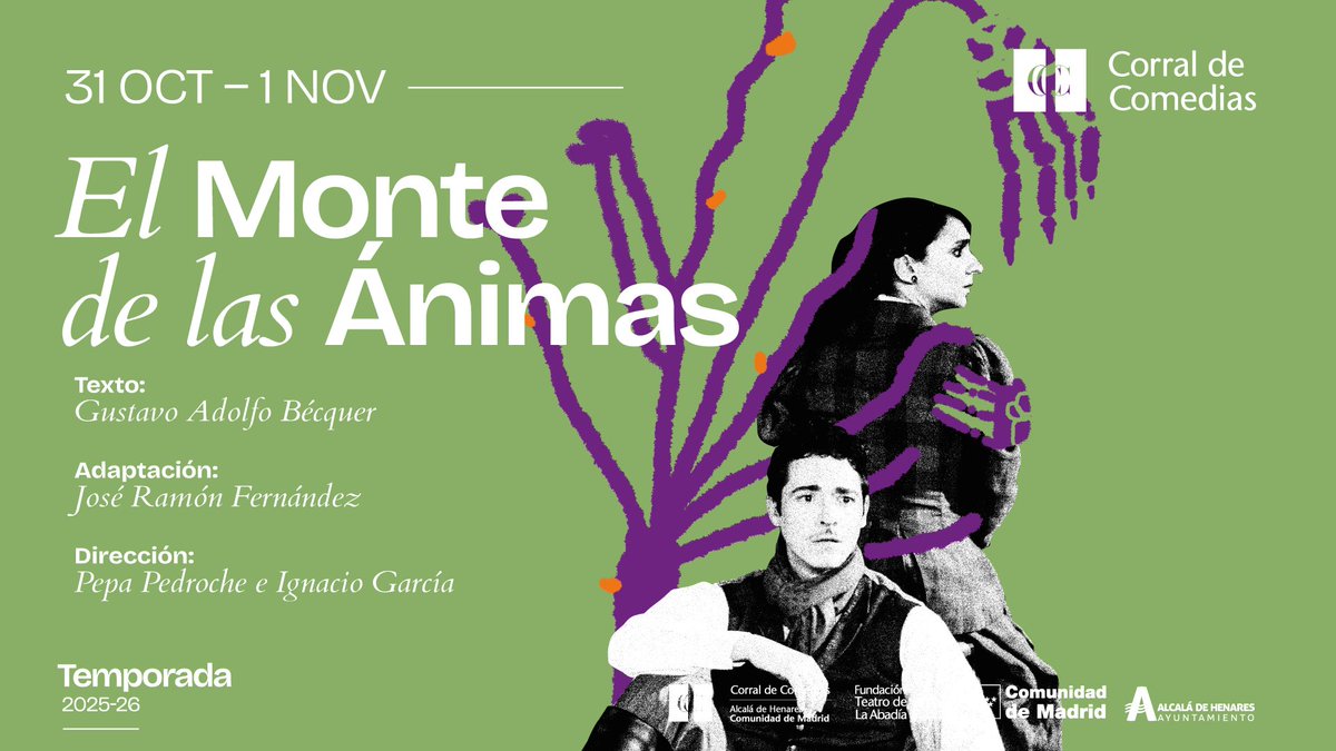 EL MONTE DE LAS ÁNIMAS 👻

Ambientada a finales del siglo XIX en Soria, este relato de terror de Bécquer sucede durante una excursión en la que 4 personajes, interpretados por Pablo Béjar, José Cobertera, Lucía Esteso y Ania Hernández, quedan atrapados en un refugio de montaña.