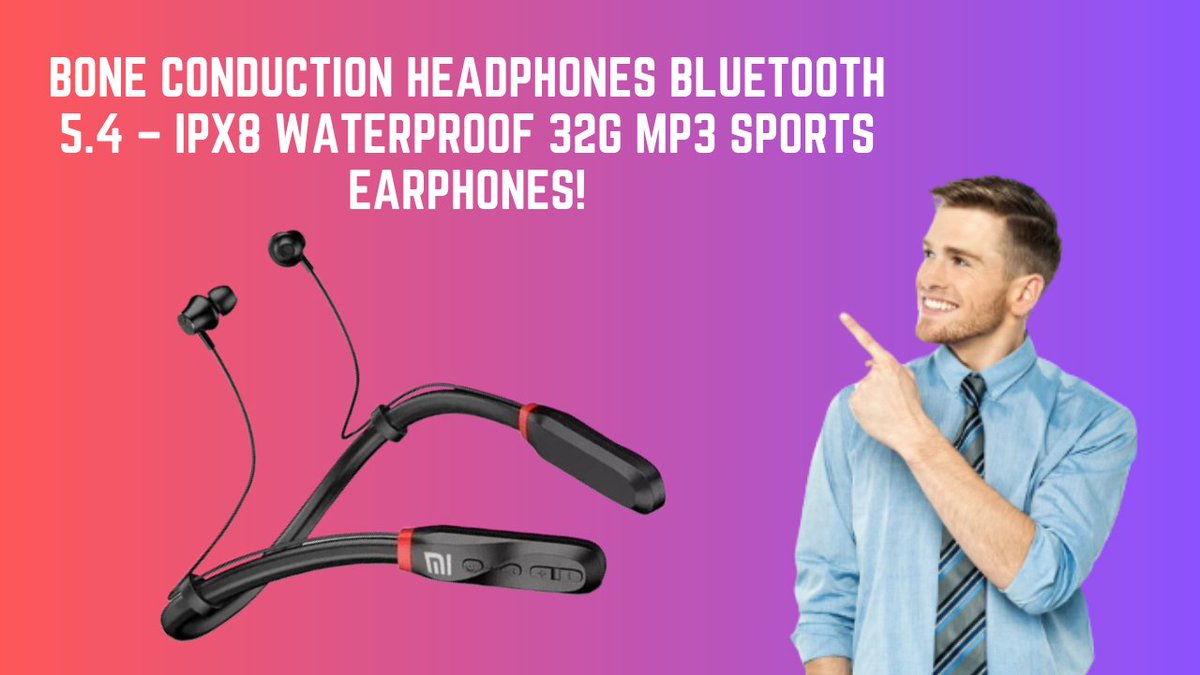 azmokol's tweet image. Bone Conduction Headphones Bluetooth 5.4 – IPX8 Waterproof 32G MP3 Sports Earphones!
Click here : youtube.com/@azreaction1.0
#WirelessEarphones5.3
#Boneconductionheadphoneswaterproof
#Bluetooth5.4boneconductionheadset
#Swimmingboneconductionearphones
#IPX8waterproofsportsheadphones