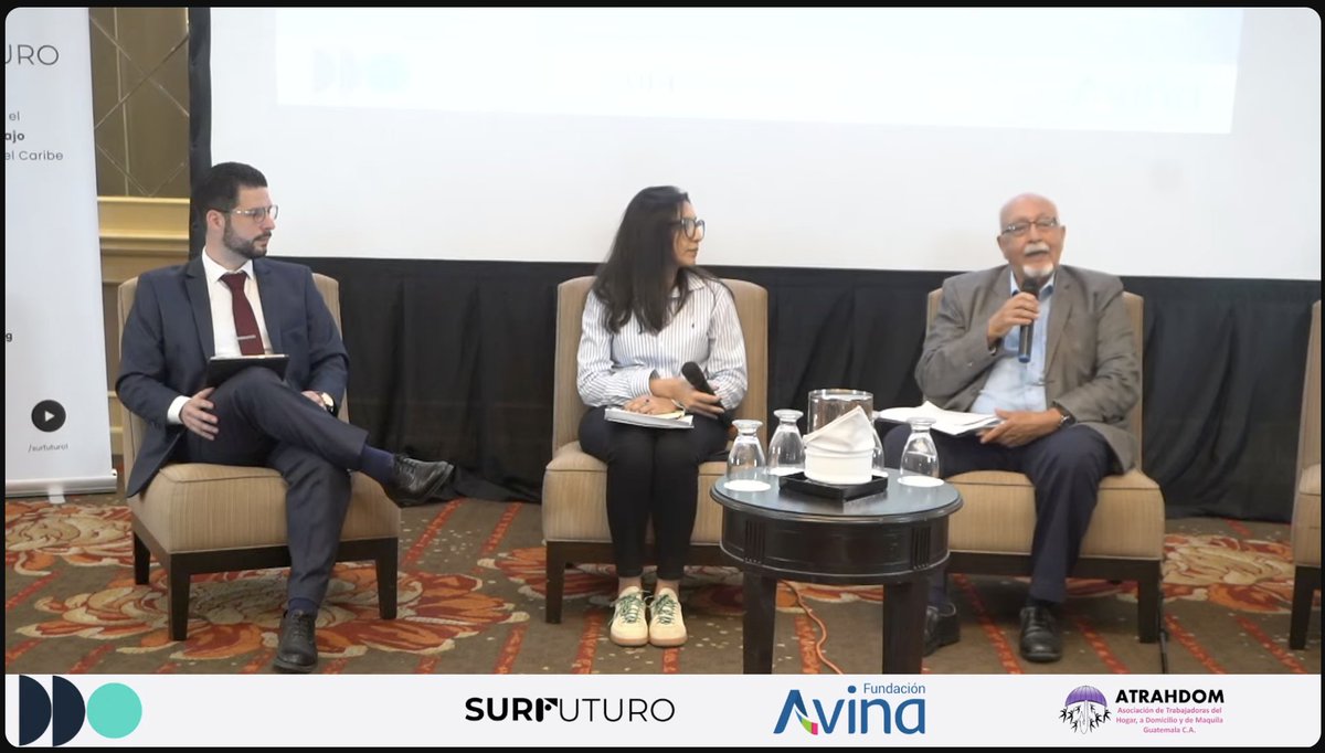 <a href="/ralbrieu/">Ramiro Albrieu</a> <a href="/FundacionAVINA/">fundacionAVINA</a> <a href="/ATRAHDOM/">ATRAHDOM</a> En vivo:  Damaris Ruiz, Directora para Centroamerica <a href="/weeffect/">We Effect</a>, y Luis Linares, Coordinador del Área de Estudios Laborales y Municipales de <a href="/ASIES_GT/">ASIES Guatemala</a>, comentan el estudio. Profundizan en los desafíos y oportunidades para fortalecer estrategias regionales en el sector cuidados.